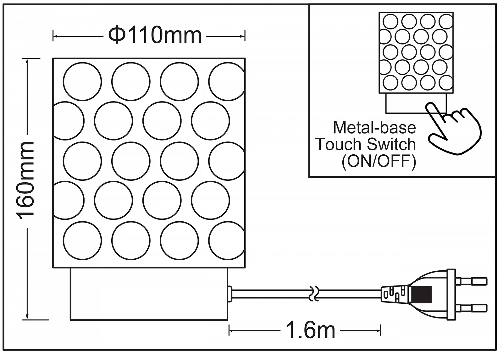 Настільна лампа Trango Jil 2017-21C-SD*2 Touch LED 3 рівні яскравості зі скляним плафоном лампа E14 4 Вт 2700 K Warm White набір з 2 шт. Beige, фото №2