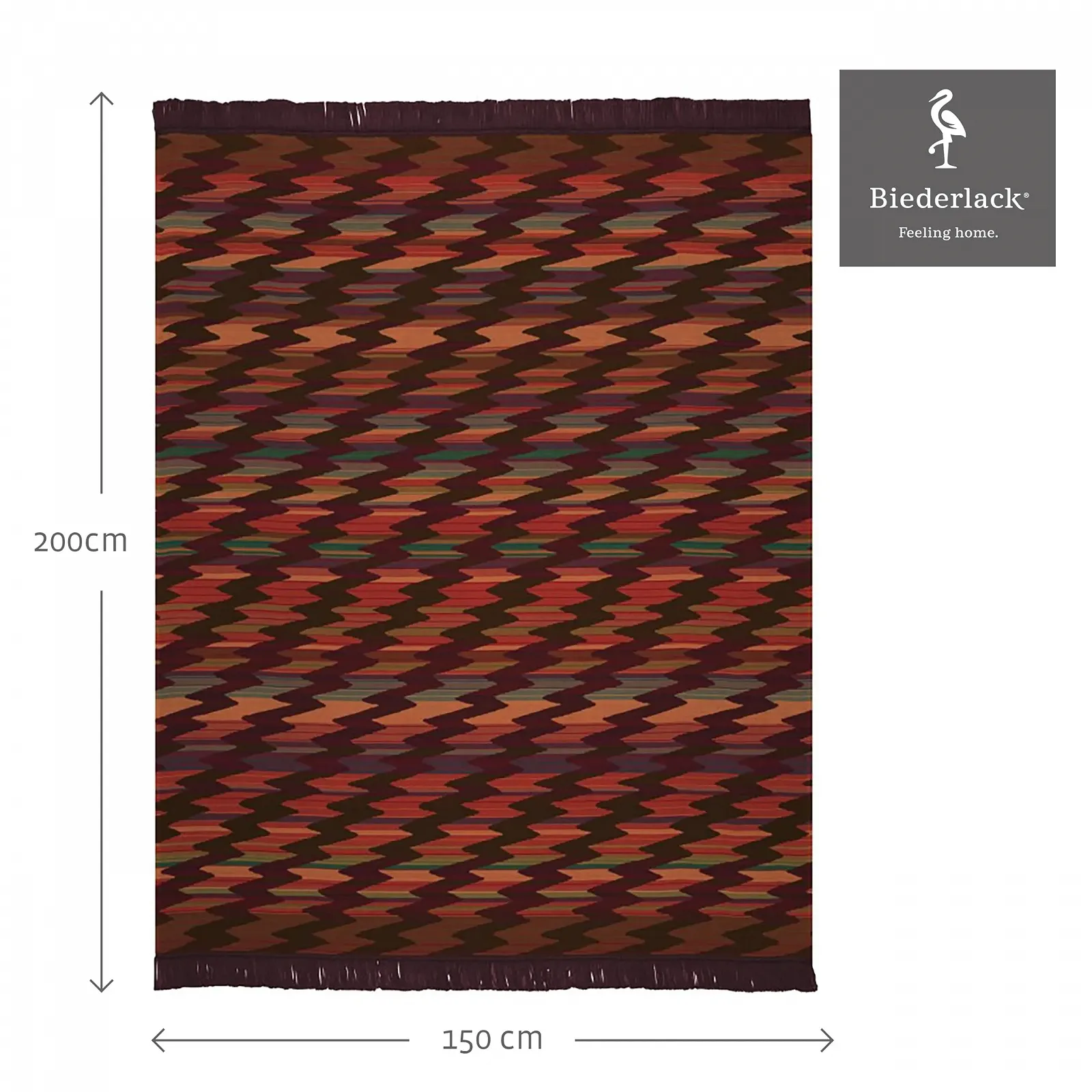 Плед Bocasa Biederlack Visiona Cotton Plus 150x200 см Marokko, King, фото №2 Плед Bocasa Biederlack Visiona Cotton Plus 150x200 см Marokko, King, фото №2