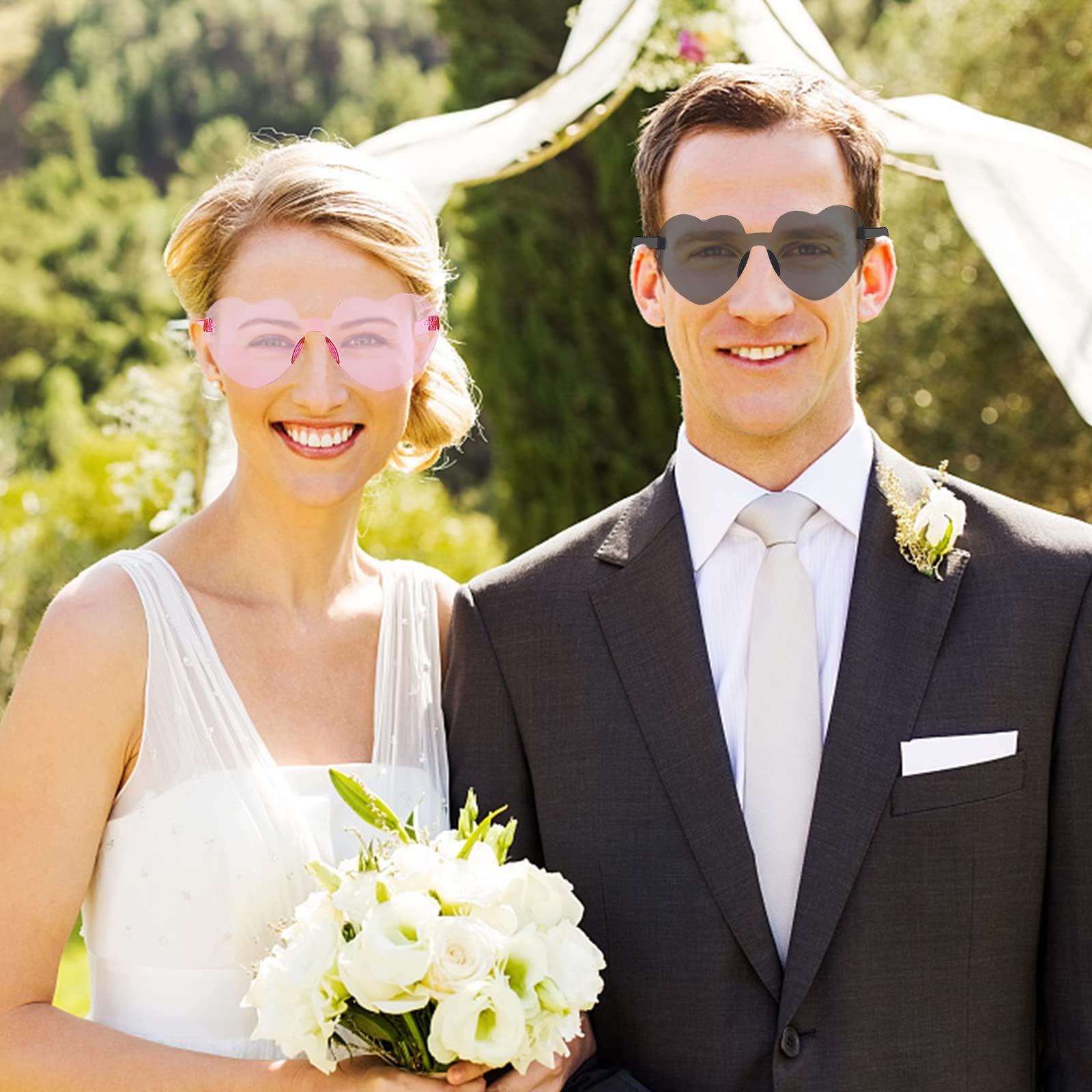 Набір сонцезахисних окулярів у формі серця, фото №6