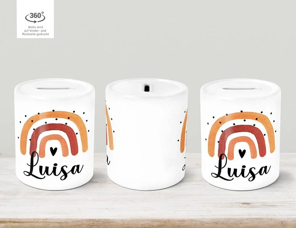 Скарбничка Веселка Персоналізована Керамічна, фото №2