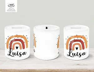 Скарбничка Веселка Персоналізована Керамічна synthetic.ua - Фото 1