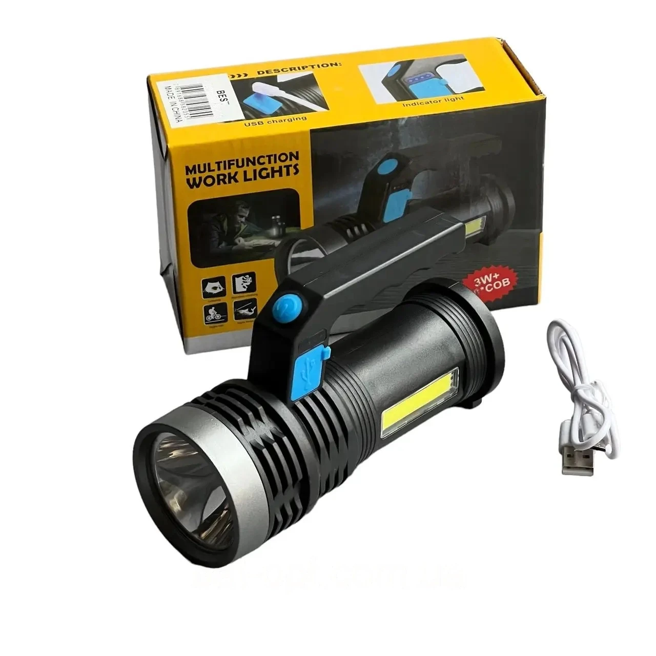 Ручной тактический аккумуляторный фонарь BL-8205, фото №3 Ручной тактический аккумуляторный фонарь BL-8205, фото №3