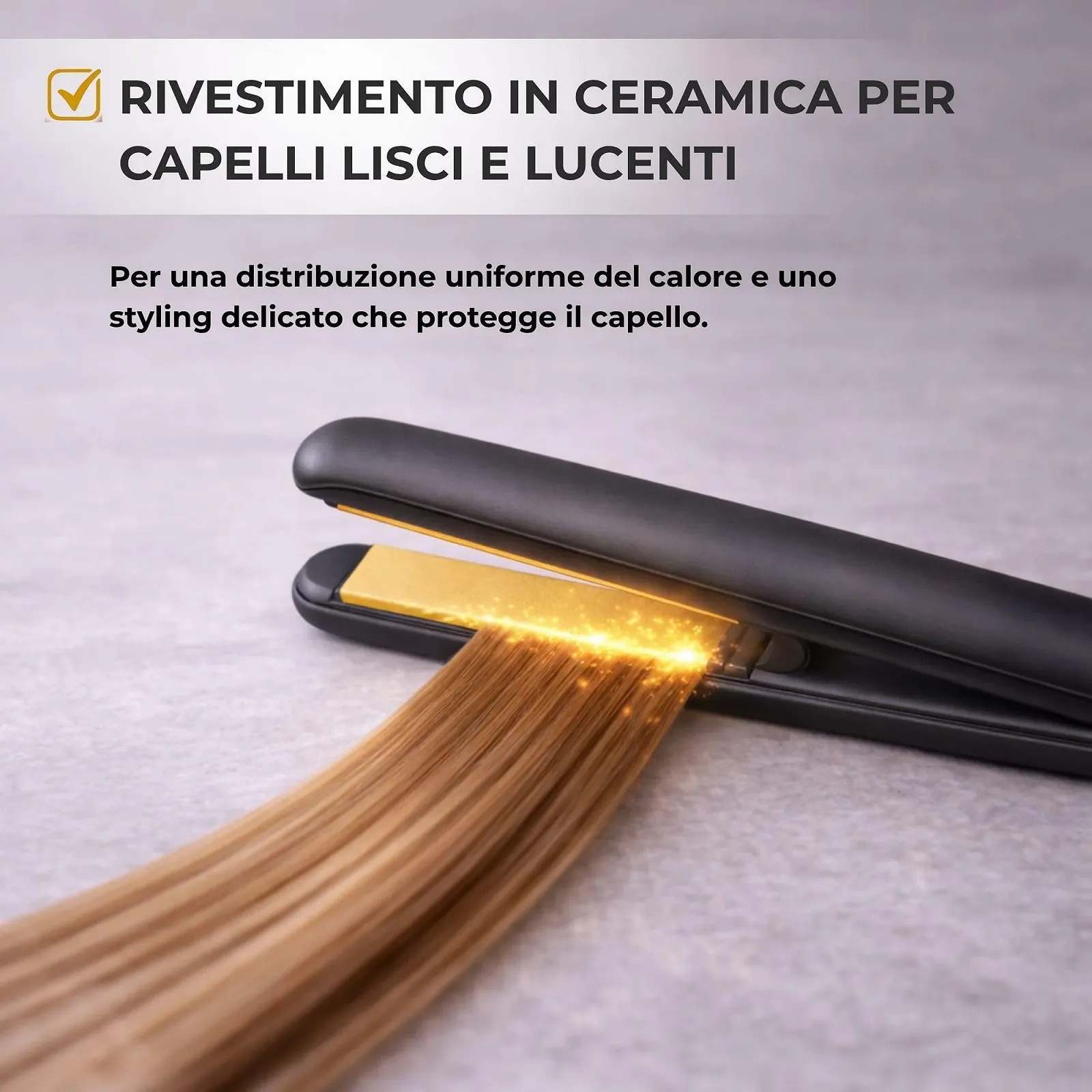 Випрямляч DIGIQUEST Ceramic Plate 35 W 200 °C Rose Gold and Black, фото №3 Випрямляч DIGIQUEST Ceramic Plate 35 W 200 °C Rose Gold and Black, фото №3