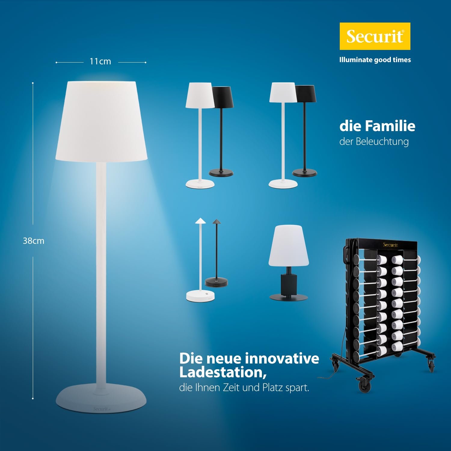 Настільна лампа SECURIT Feline LED Бездротова USB Біла, фото №6