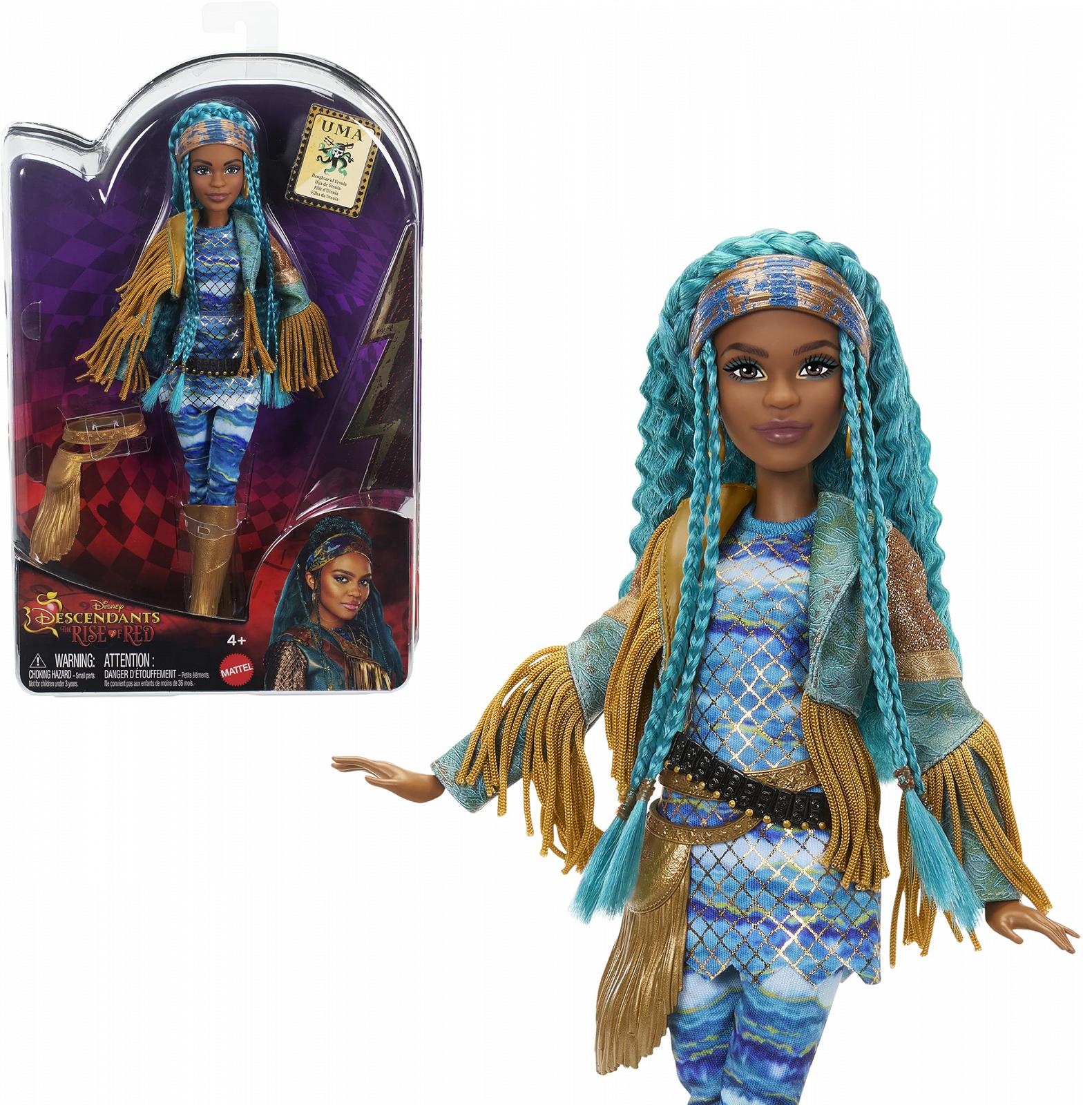 Кукла Mattel Disney Descendants The Rise of Red Ума, Дочь Урсулы с одеждой из фильма, фото №1
