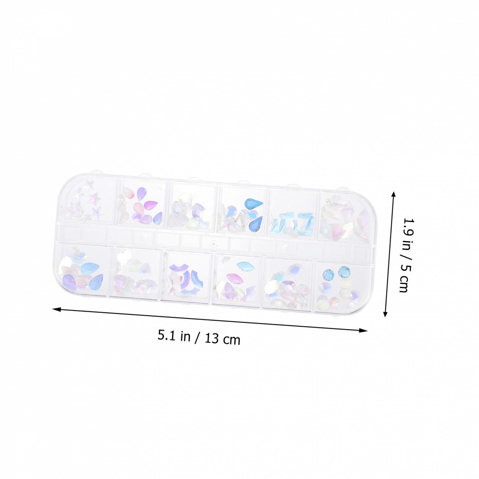 Стрази для нігтів Healvian Boxen Bunte, різнокольорові, для манікюру та особливих випадків, фото №8