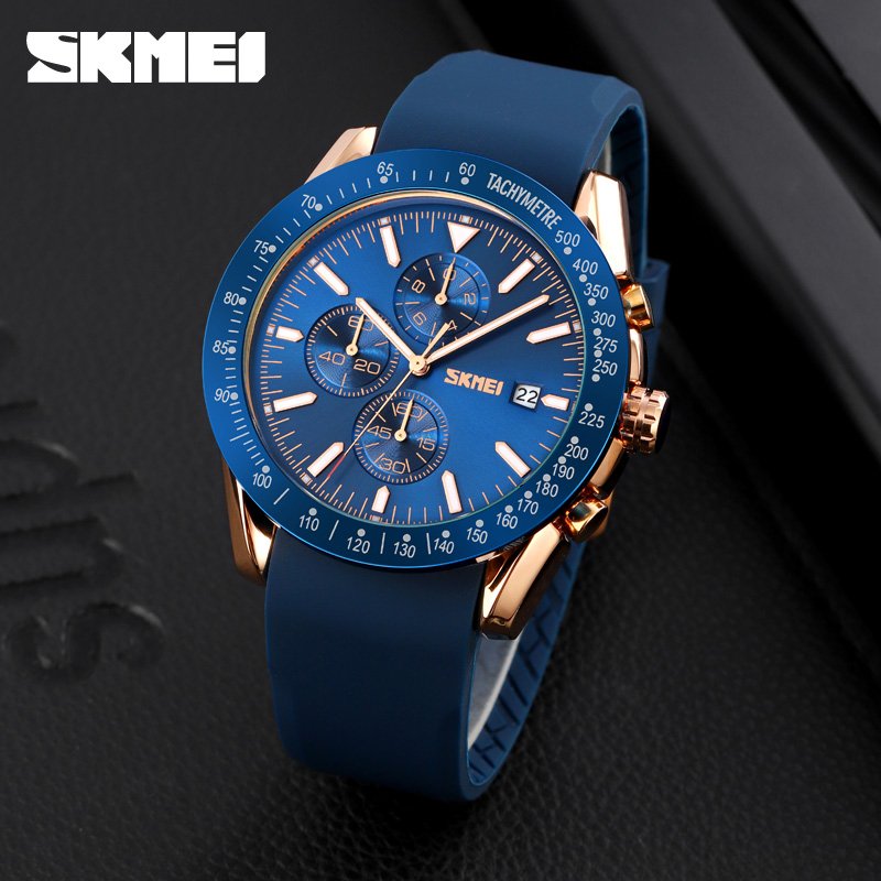 Годинник Skmei 9253PRGBU Rose Gold-Blue Sil, фото №3