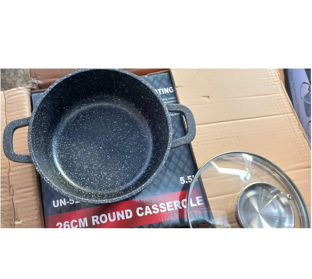 Каструля з кришкою UNIQUE UN-5272 з мармуровим покриттям антипригарним 18 см 1,7 л, фото №3