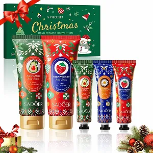 Набор кремов для рук 5 шт., увлажняющий крем для рук и ног, рождественский набор кремов для рук, ежедневный питательный крем для рук, для женщин и мужчин, рождественские подарки - Фото 1