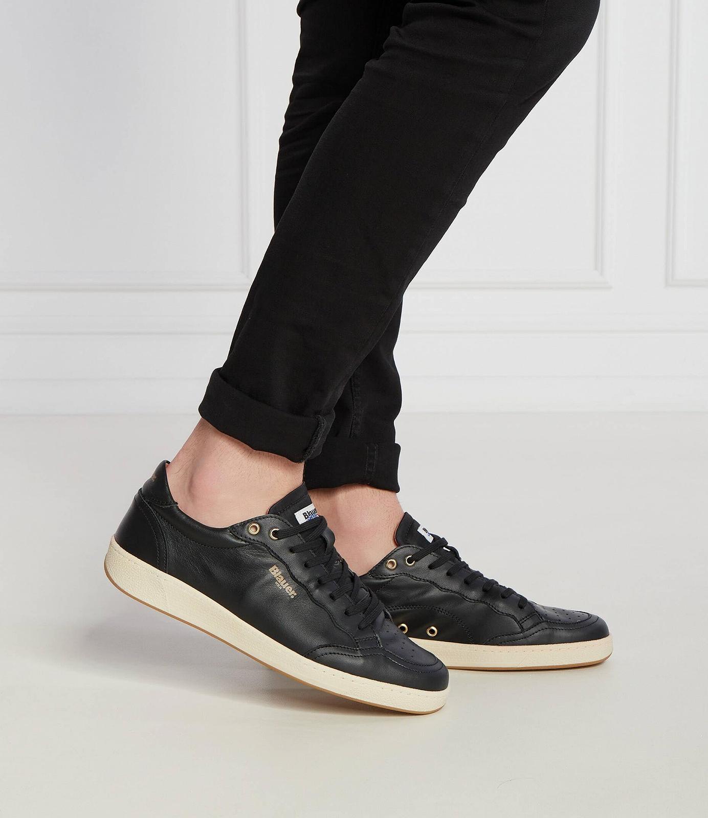 Кросівки Blauer Murray Шкіра темно-синій/коричневий, фото №6