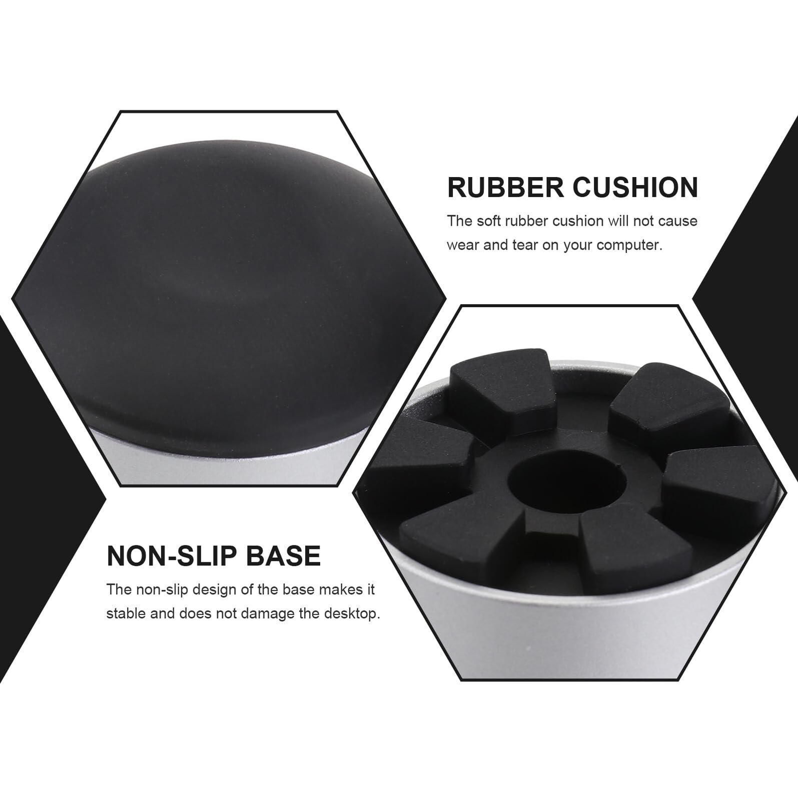 Підставка для ноутбука BESPORTBLE Ергономічна нахилена терморозсіювальна основа Портативний тримач Чорний, фото №9