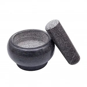 Ступка з товкачиком з натурального каменю, велика - Фото 1