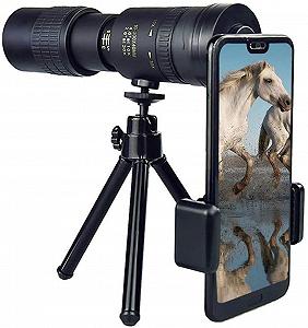 Монокуляр телескоп 4k 10 300 x 40 мм Super-Telezoom BAK4 призма линза водонепроницаемый антифог монокуляр с держателем для смартфона штатив - Фото 1