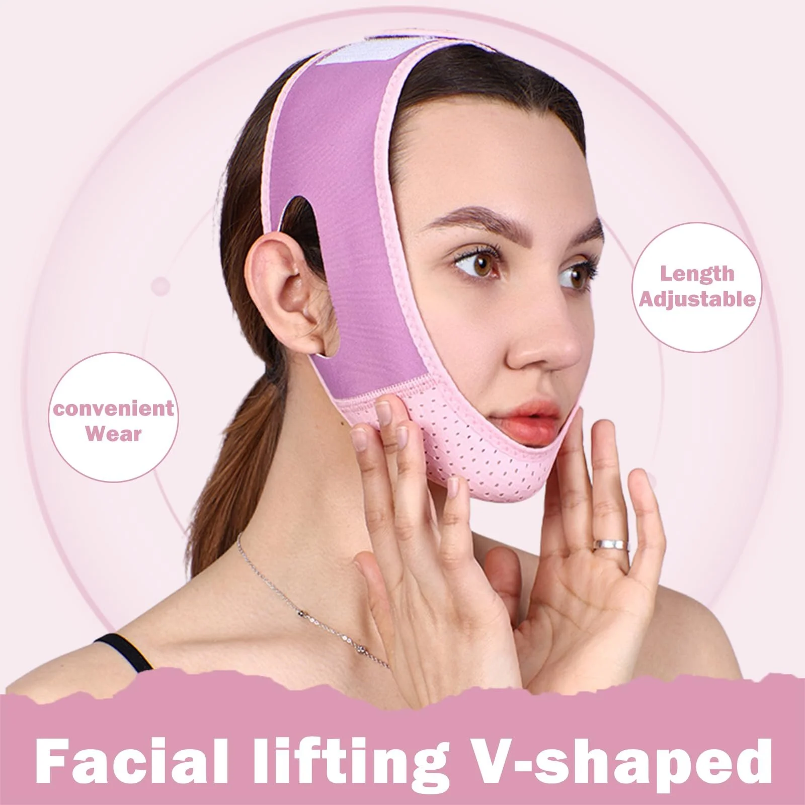 Маска V-образная многоразовая для лица V-Shape Поддерживающая для подтяжки контура лица, фото №6