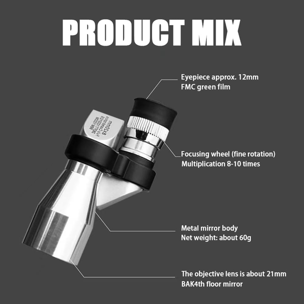 Монокуляр Benefischl Mini Pocket 8X20 HD Черный, фото №3 Монокуляр Benefischl Mini Pocket 8X20 HD Черный, фото №3