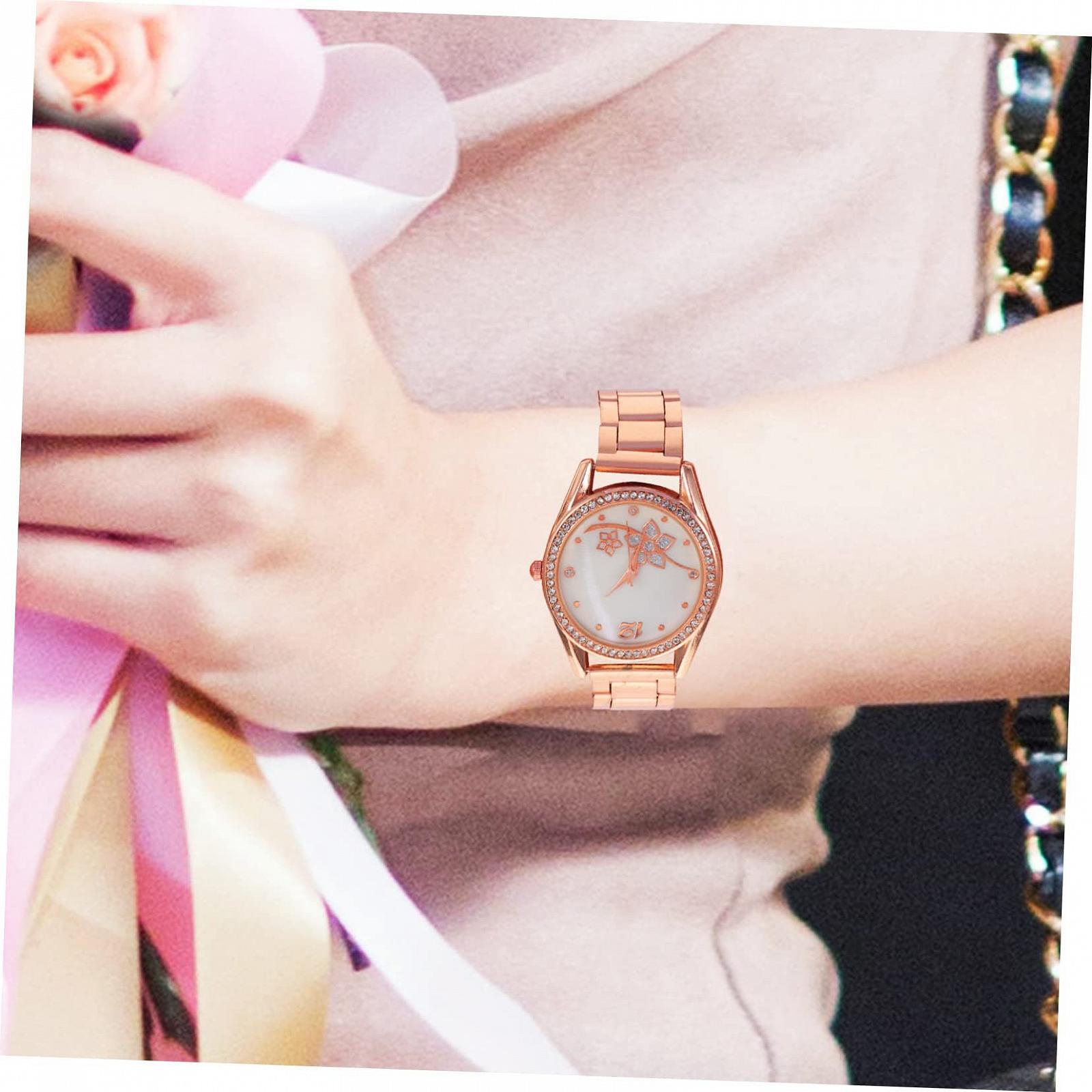 Спортивные часы Healvian Design Женские Ремешок из нержавеющей стали с кристаллами для фитнеса для ежедневного использования Наручные часы для подростков, фото №4