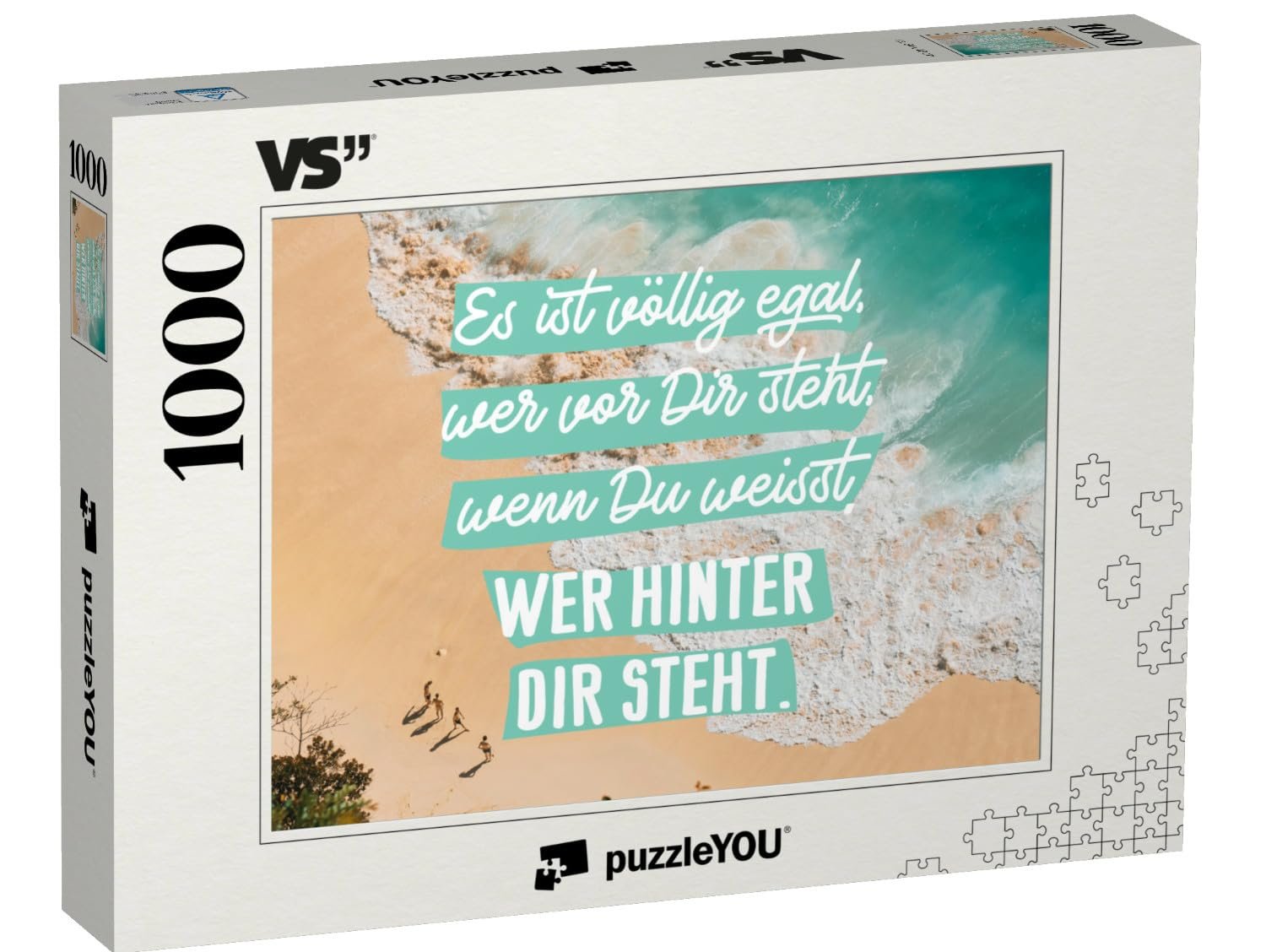 Пазл puzzleYOU Es ist völlig egal Wer vor Dir steht, wenn Du weißt, Wer hinter Dir Standht. 1000 деталей, фото №1