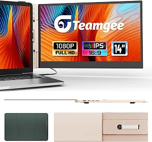 Монітор портативний 14.1" Teamgee S8 Full HD IPS 60 Гц - Фото 1