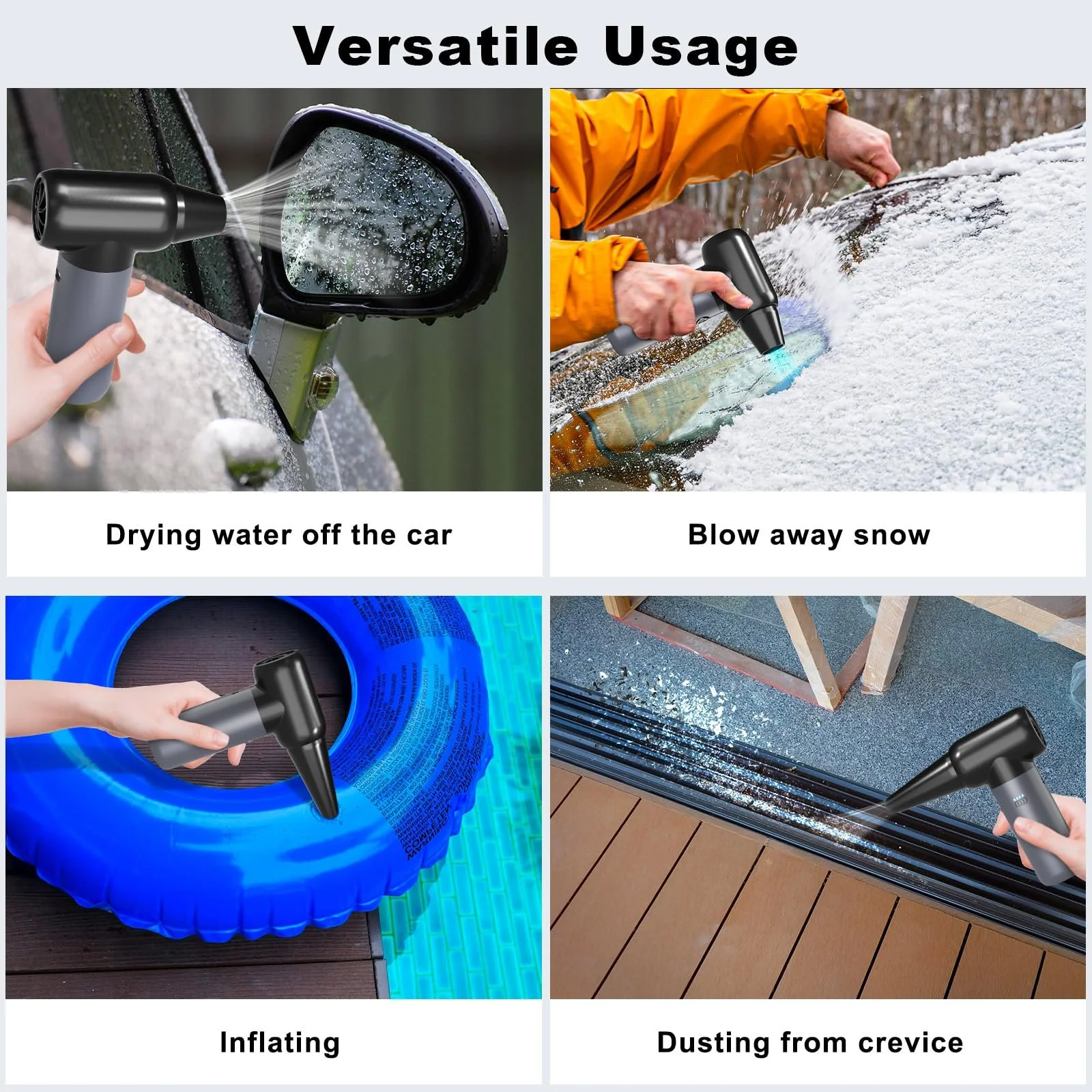 Очиститель сжатым воздухом Портативный электрический, фото №5