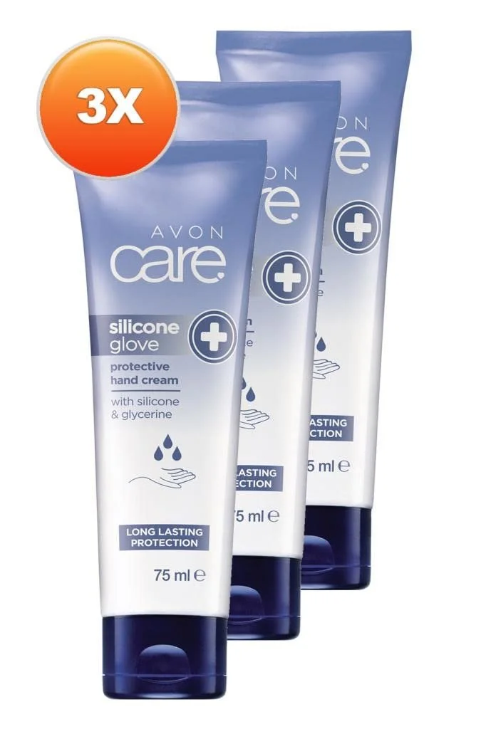 Крем для рук Avon Care Silicone & Glycerine 75 мл Набор из трех штук, фото №2