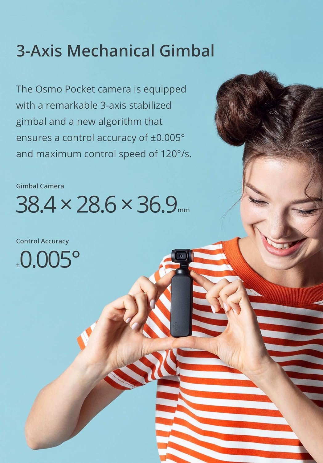 Экшн-камера DJI Osmo Pocket / 12Мп / 4K / 120fps / Wi-Fi / Bluetooth / Черный, фото №6