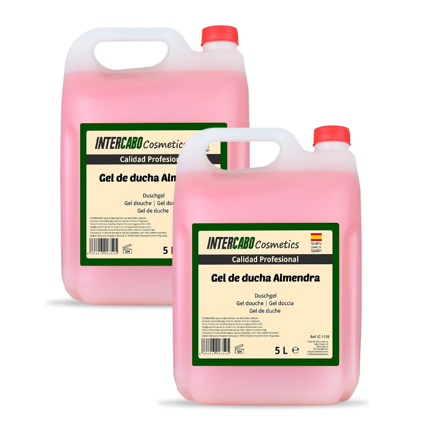 Гель для душу Intercabo Almond 2 x 5 л, фото №1