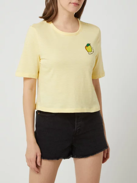 Футболка ONLFRUITY LIFE STRIPE TOP BOX JRS 15231612 ONLY Жовтий L, фото №1