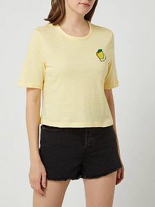Футболка ONLFRUITY LIFE STRIPE TOP BOX JRS 15231612 Sunshine ONLY Жовтий XS - Фото 1