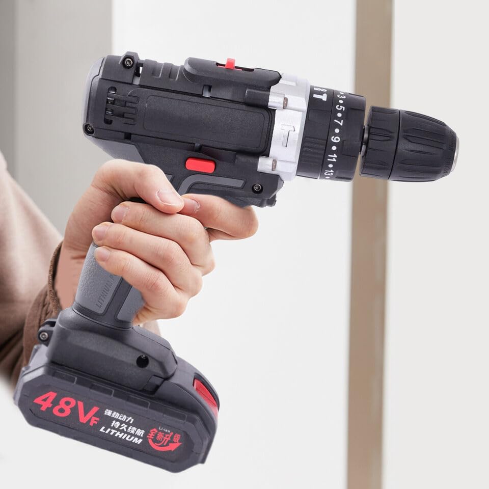 Безшнуровий Шурупокрут Electric Screwdriver 48 VF Li-ion з акумулятором для свердління стін, деревини, металу, фото №1