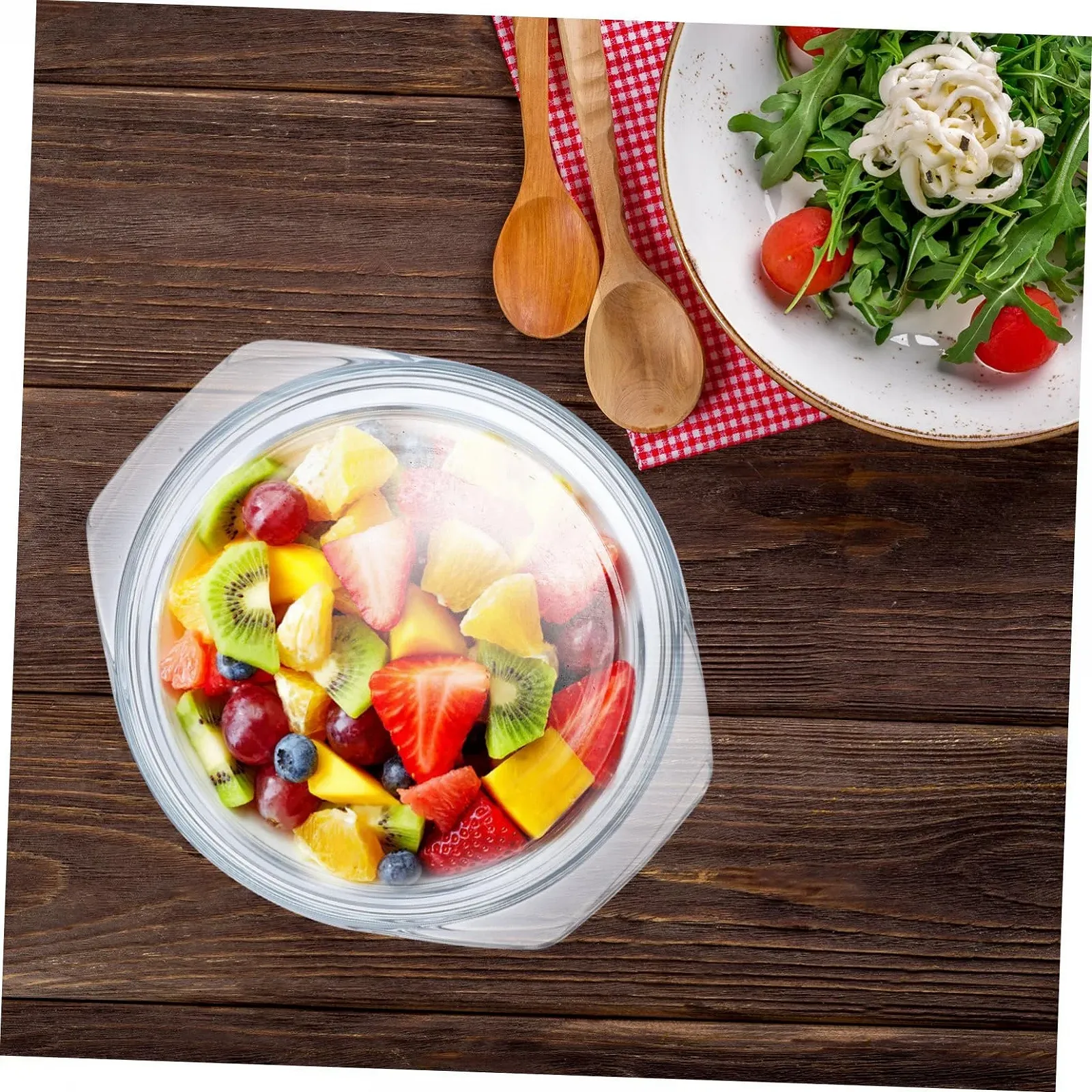 Стеклянная форма для запекания iplusmile Круглая Жаростойкая с крышкой, фото №6 Стеклянная форма для запекания iplusmile Круглая Жаростойкая с крышкой, фото №6