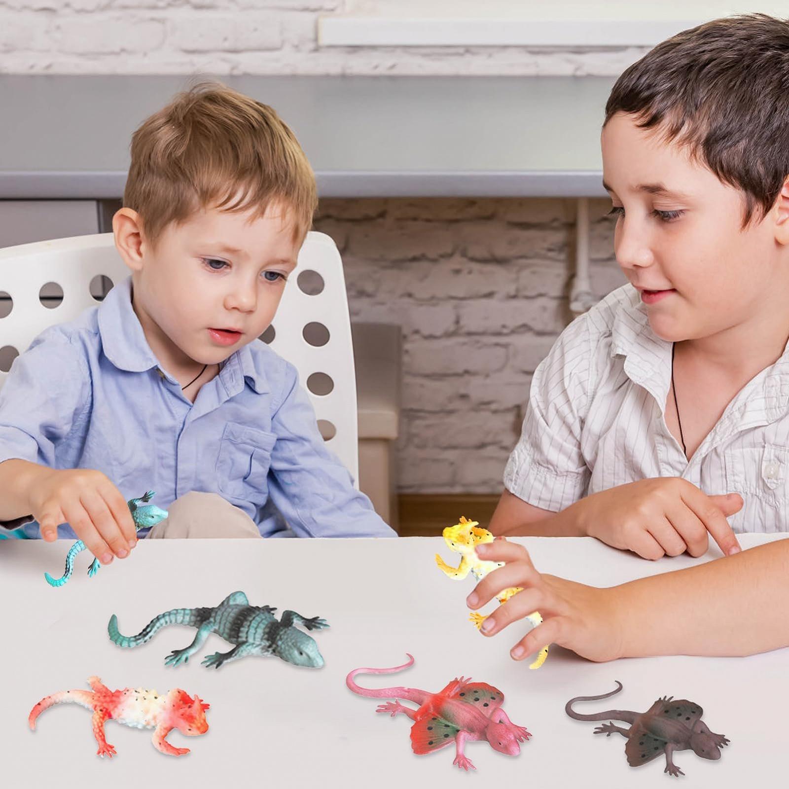 Іграшка для ванни Ящірки, що змінюють колір, 6 шт., фото №3