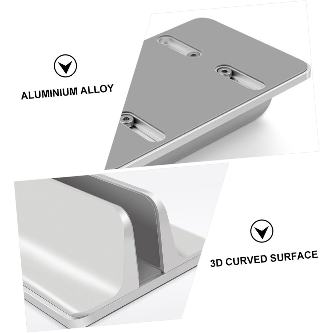 Вертикальная Подставка для ноутбука Регулируемый Держатель для компьютера Серебристый, фото №4 Вертикальная Подставка для ноутбука Регулируемый Держатель для компьютера Серебристый, фото №4