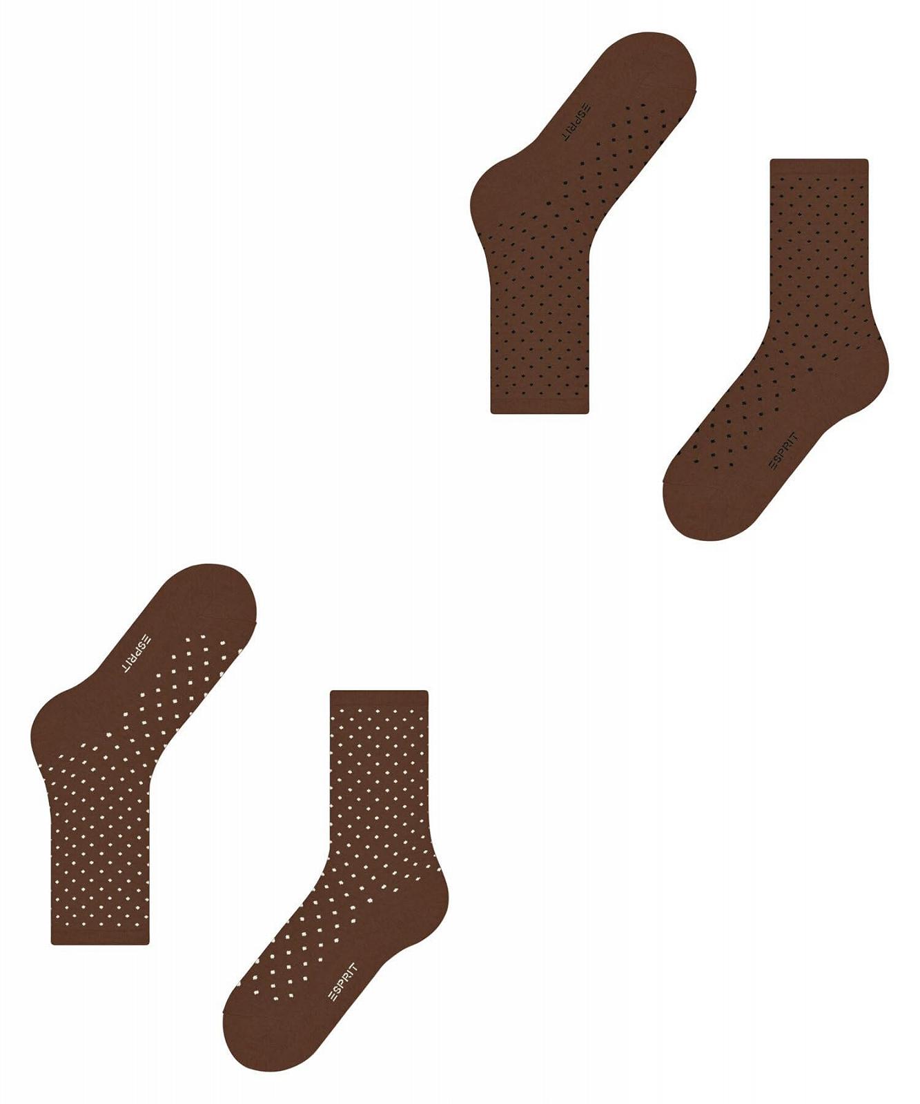 Носки ESPRIT Fine Dot 2-Pack Женские носки из органического хлопка с усилением, в крапинку, 2 пары, фото №5