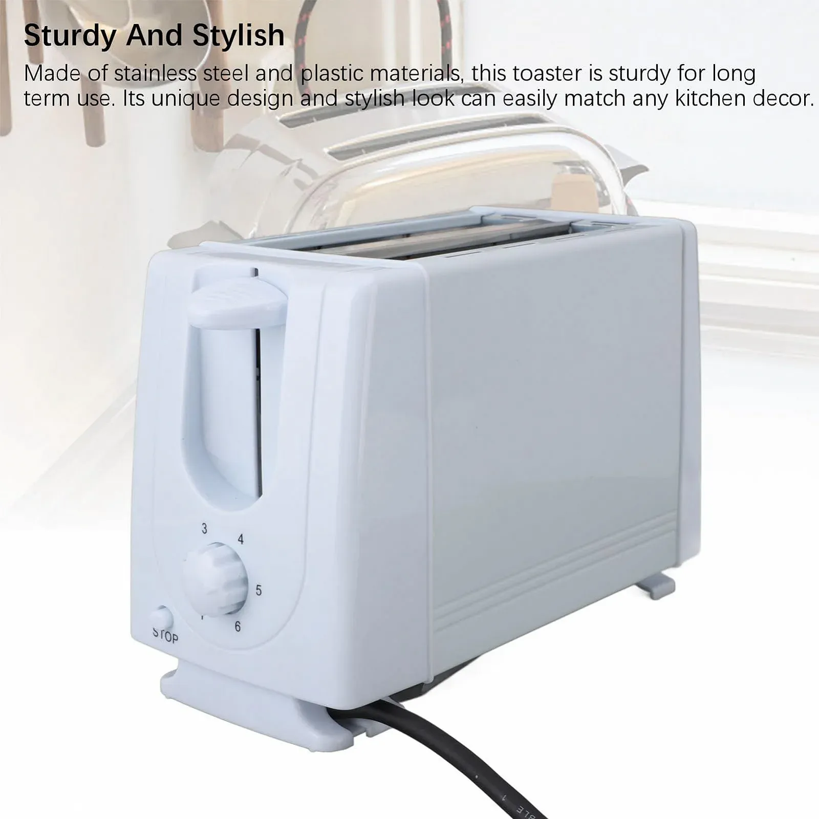 Тостер Автоматичний 2 слоти Нержавіюча сталь і пластик Широкі слоти Повністю автоматичний, фото №4 Тостер Автоматичний 2 слоти Нержавіюча сталь і пластик Широкі слоти Повністю автоматичний, фото №4