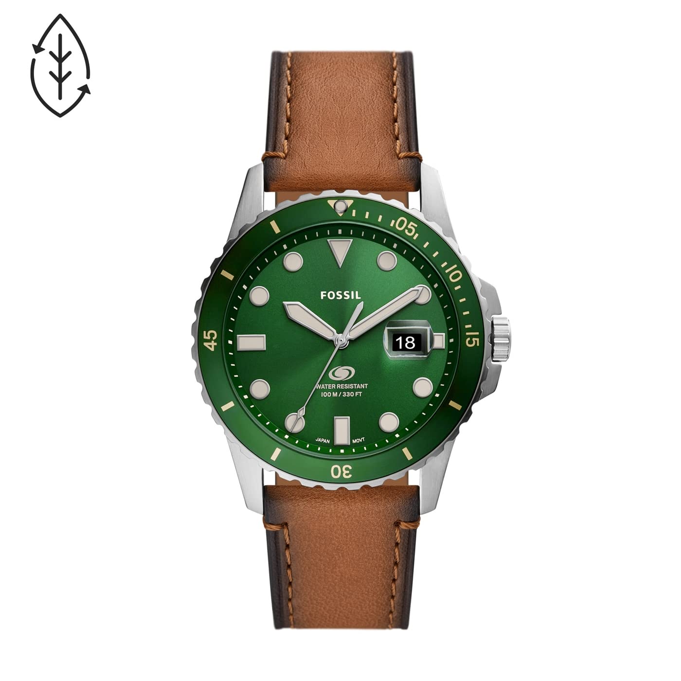 Чоловічий годинник Fossil Blue Кварцовий механізм, ремінець з нержавіючої сталі або шкіри, фото №6