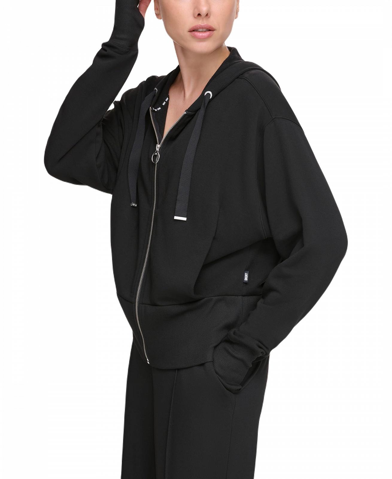 Женская Куртка на молнии DKNY Толстовка с капюшоном, фото №3