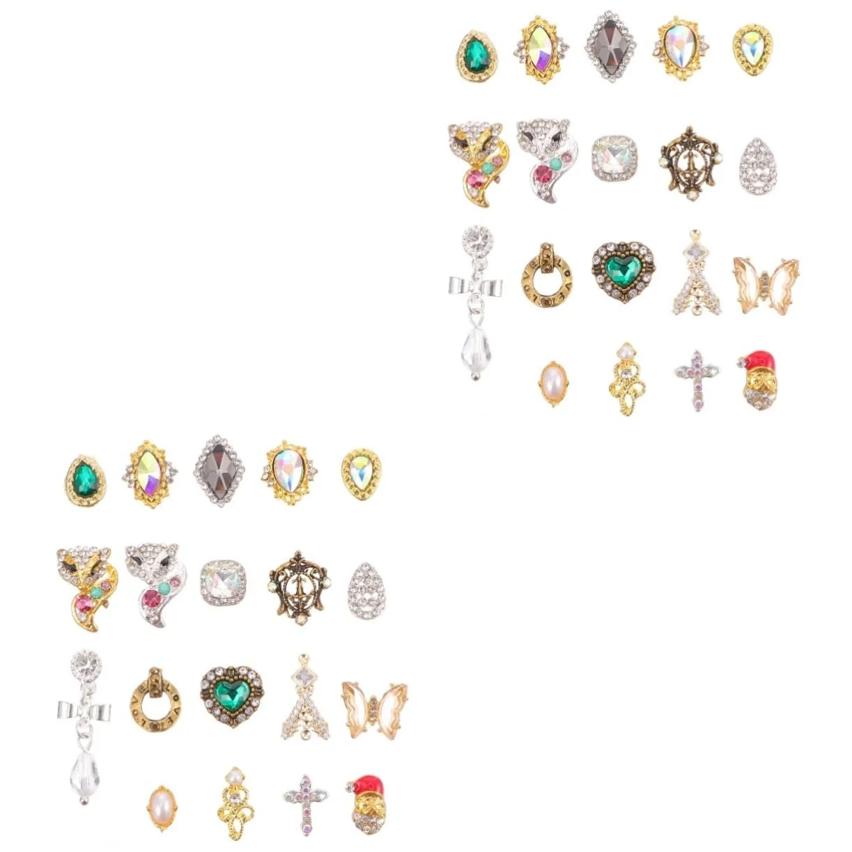 Стрази для нігтів FRCOLOR 100 шт, сплав, для творчого дизайну, манікюру, універсальне використання для мистецтва, фото №1