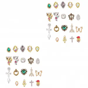 Стразы для ногтей FRCOLOR 100 шт., сплав, для творческого дизайна ногтей, маникюра и украшений, универсальное использование для искусства - Фото 1