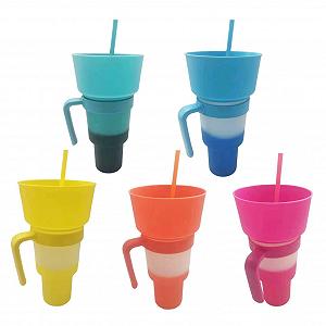 Стакан-непроливайка з соломинкою Stadion, дорожній стакан - Фото 1