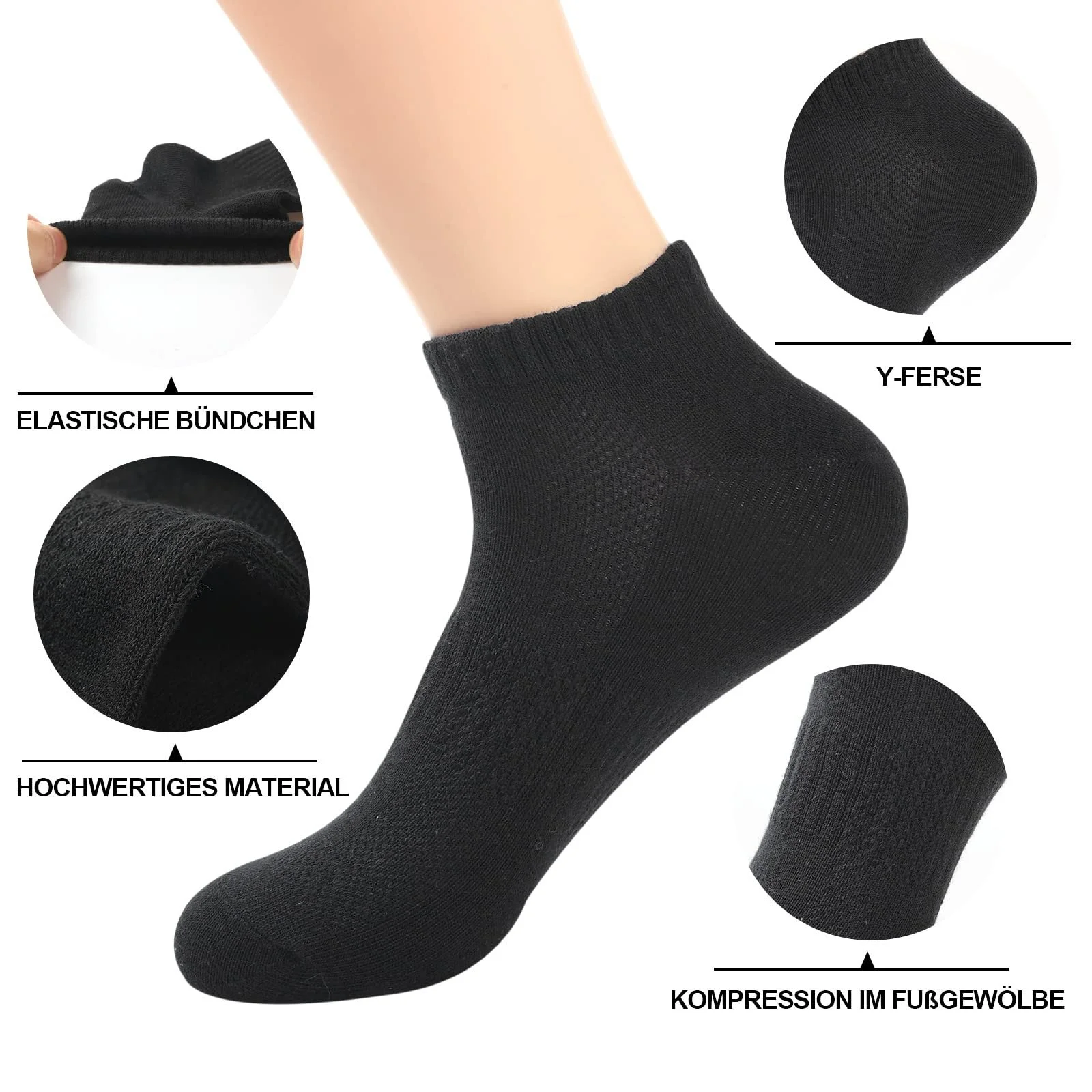 Спортивні шкарпетки Чоловічі Жіночі 10 пар, фото №3