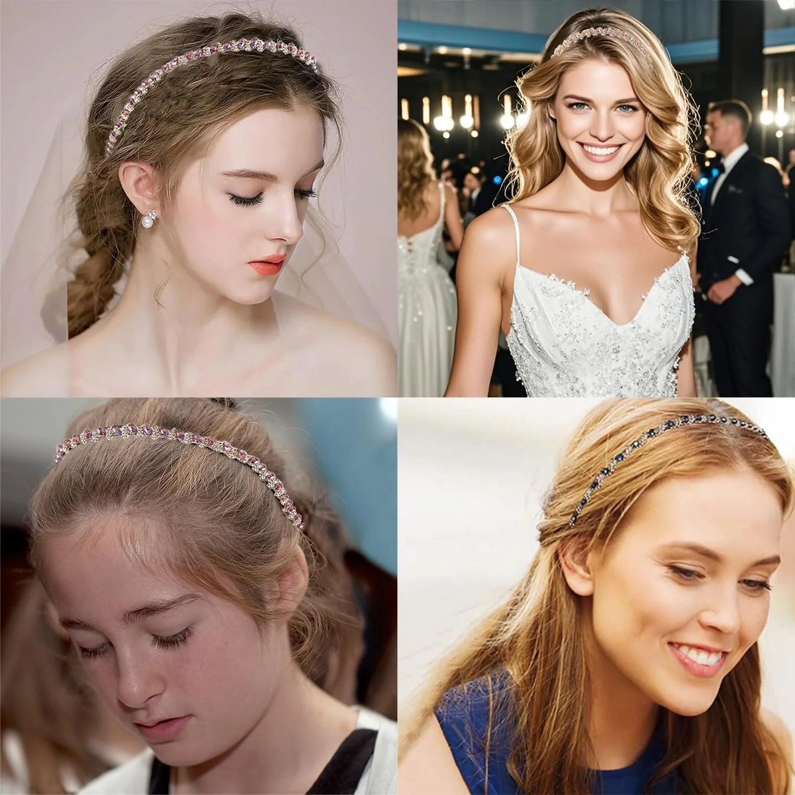 Обруч на голову Aililong Жіноча, набір з 5 штук, фото №6 Обруч на голову Aililong Жіноча, набір з 5 штук, фото №6