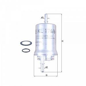 Паливний фільтр KNECHT KL 176/6D для AUDI SEAT SKODA VW CUPRA synthetic.ua - Фото 1