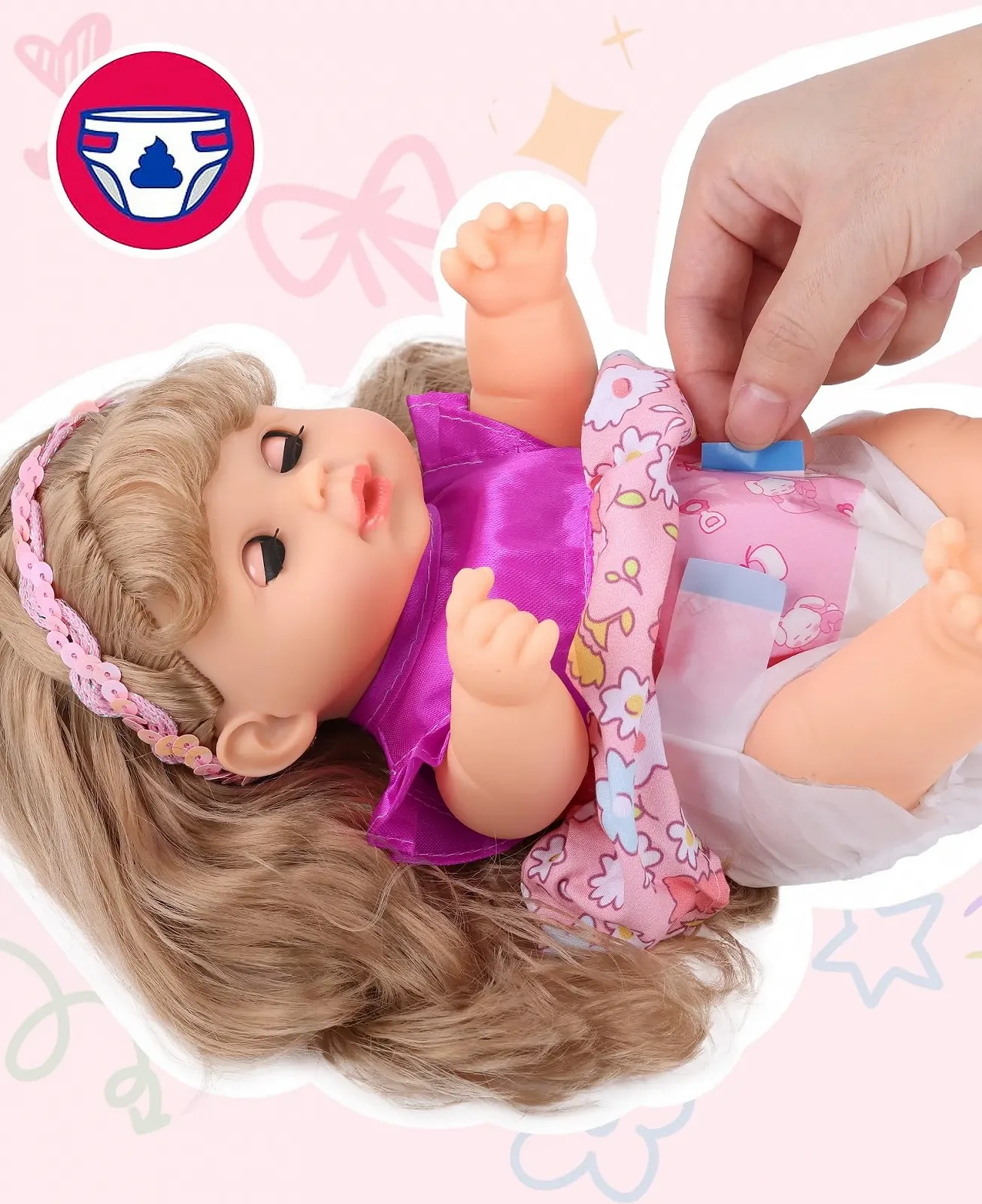 Кукла GAGAKU с волосами 30 см, фото №3