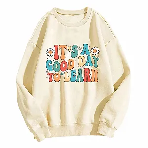 Учительская Толстовка для Женщин Teacher Back to School Nursery Vinted Одежда synthetic.ua - Фото 1