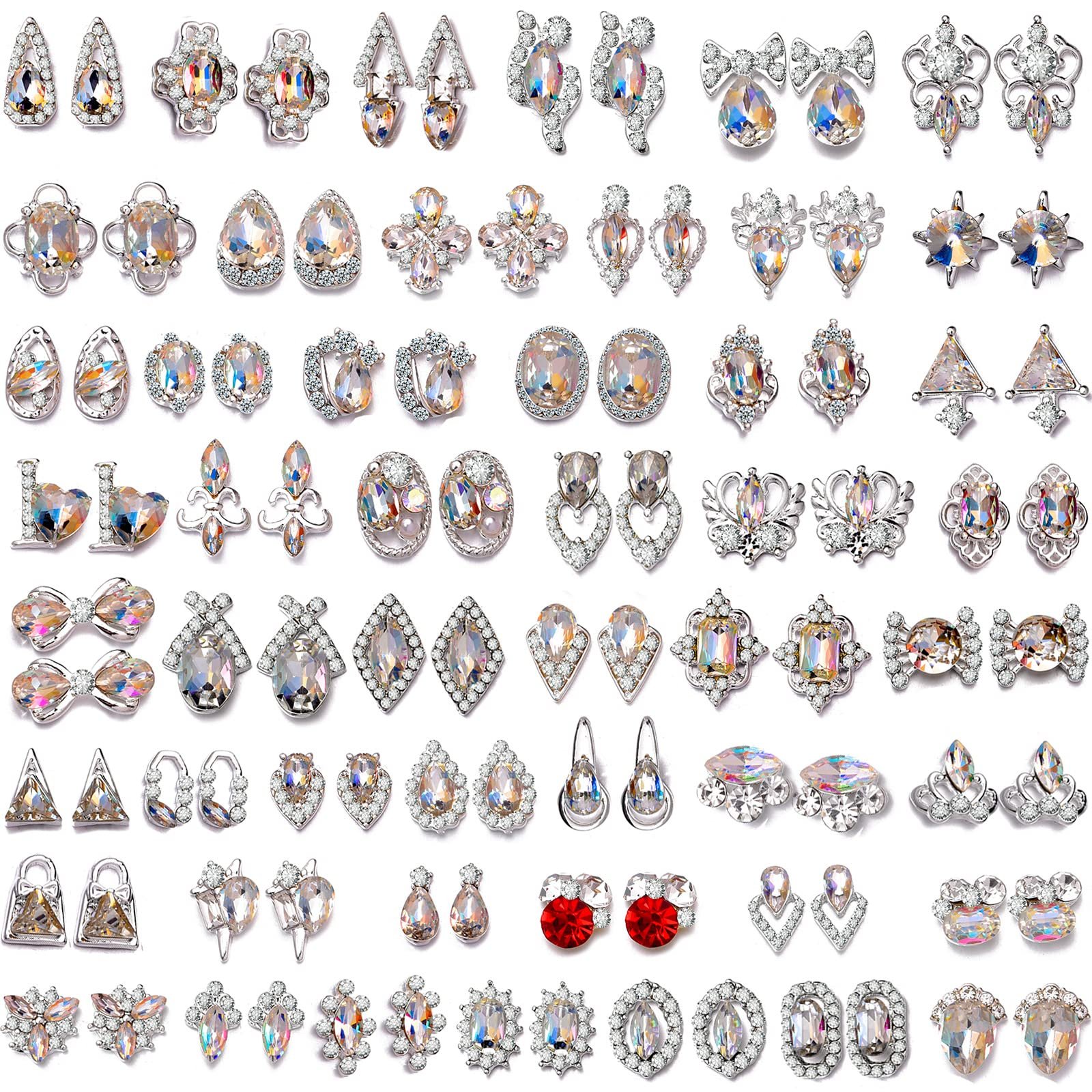 Набор золотых украшений для ногтей 3D, 100 шт., фото №1