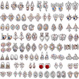 Набір золотих прикрас для нігтів 3D, 100 шт. - Фото 1