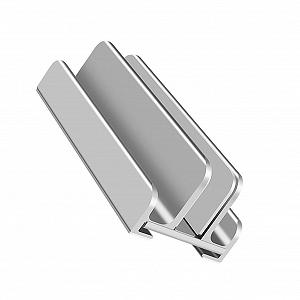 Вертикальная Подставка для ноутбука HOMSFOU Алюминиевая С док-станцией Регулируемый держатель для смартфона и планшета для дома и офиса - Фото 1