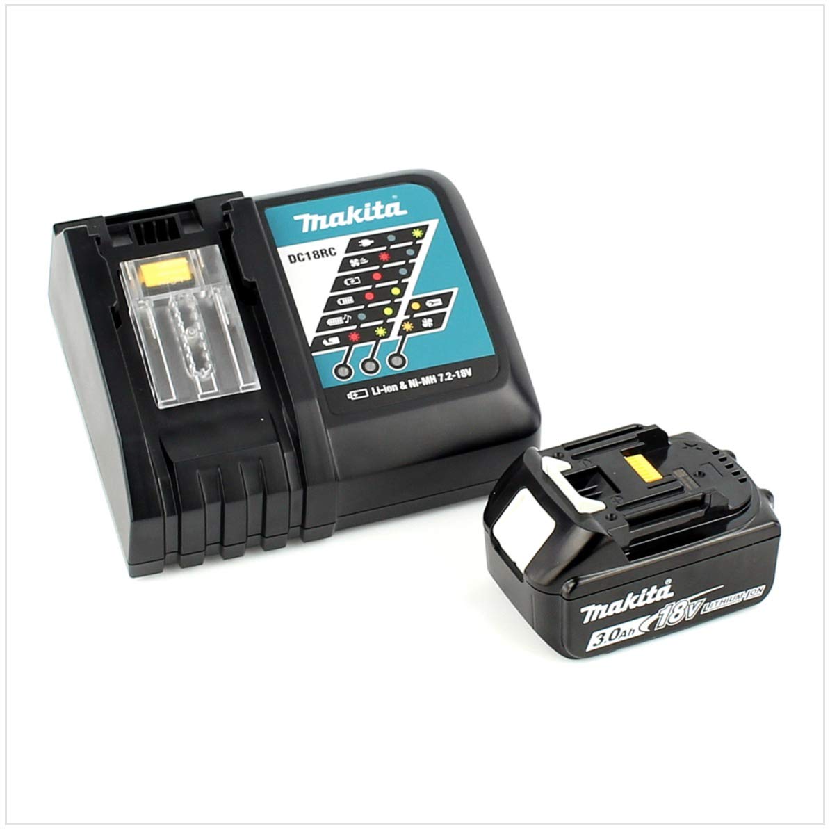 Перфоратор Makita DHR 241 RF1J Аккумуляторный 18 В 2.0 Дж SDS Plus + 1x Аккумулятор 3.0 Ah + Зарядное устройство + Makpac, фото №5