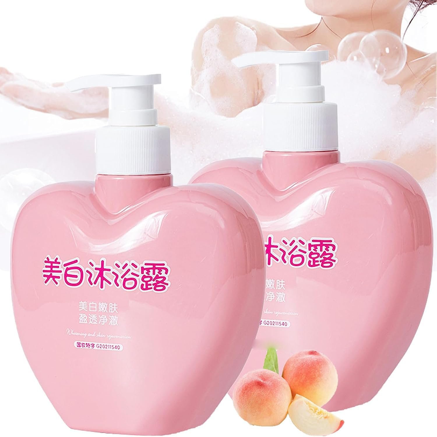 Гель для душу YANJIAYI Whitening Peach Deep Clean Moisturising (2 шт), фото №1 Гель для душу YANJIAYI Whitening Peach Deep Clean Moisturising (2 шт), фото №1