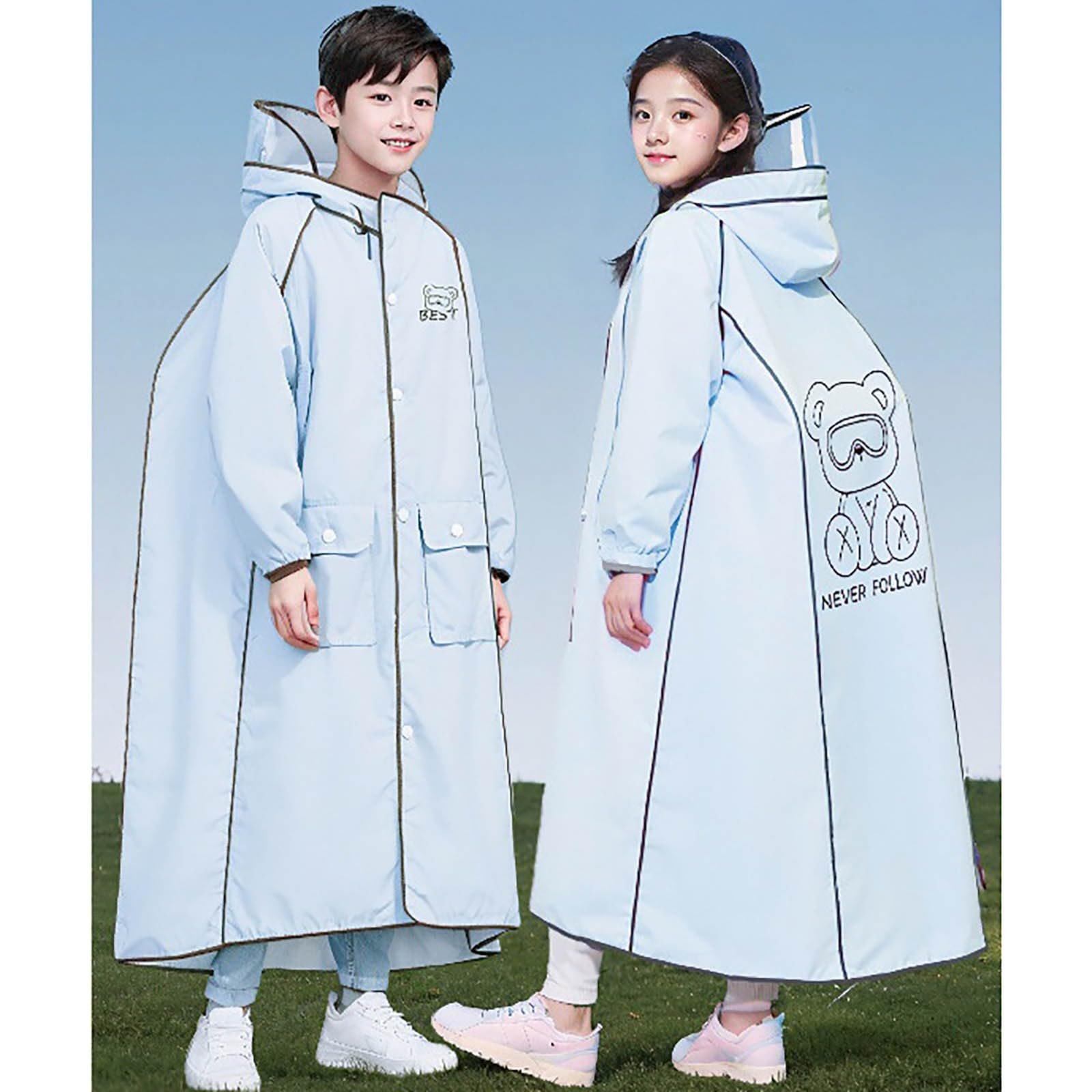 Детская дождевая куртка сверхлегкая с капюшоном переходная прочная однотонная больших размеров софтшелл куртка для кемпинга для девочек и мальчиков, фото №3 Детская дождевая куртка сверхлегкая с капюшоном переходная прочная однотонная больших размеров софтшелл куртка для кемпинга для девочек и мальчиков, фото №3